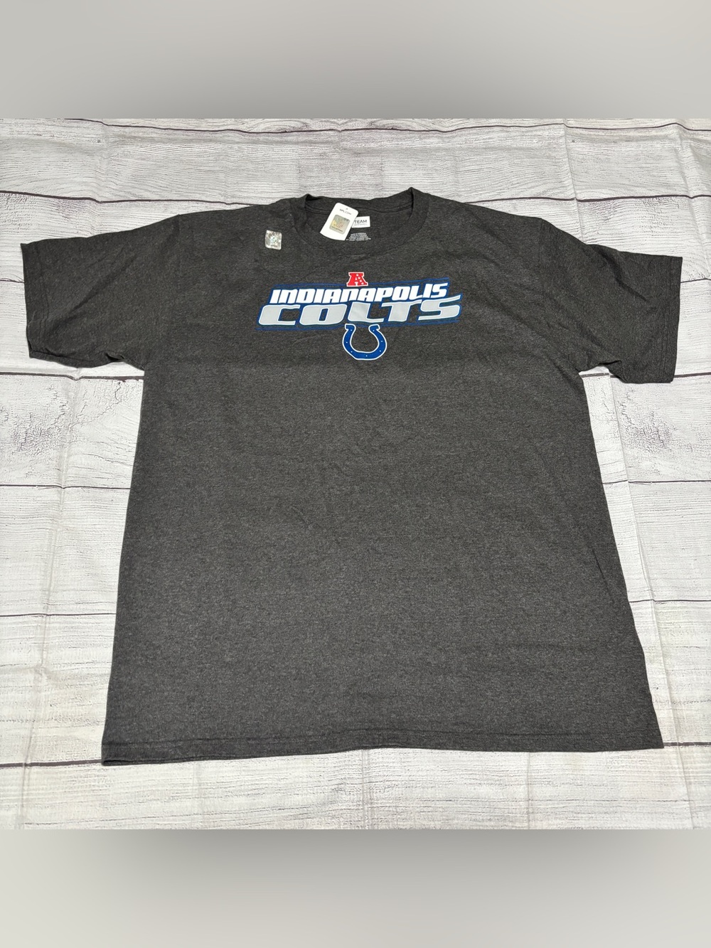 NFL Team Apparel Indianapolis Colts T Shirt Mens XL NWT Charcoal Gray